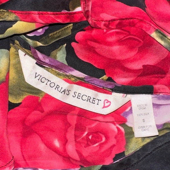 Victorias Secret Medium Large silk robe gold label vintage Matching slip small - Picture 3 of 12